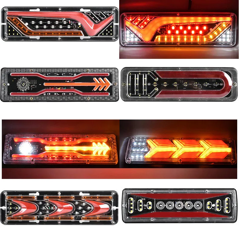 S 12V LED Red Reflector Tail/Brake/Stop Light - For Jeep, SUV, Truck, Trailer (Universal Mount) LED Trailer Light - Foto 7