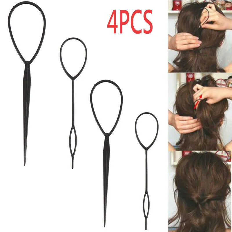 Outil de coiffure à cheveux éponge simples boucle en plastique boucle de cheveux bouclés coiffure brunchie twist twist beignet pun curler coiffe bandes outils