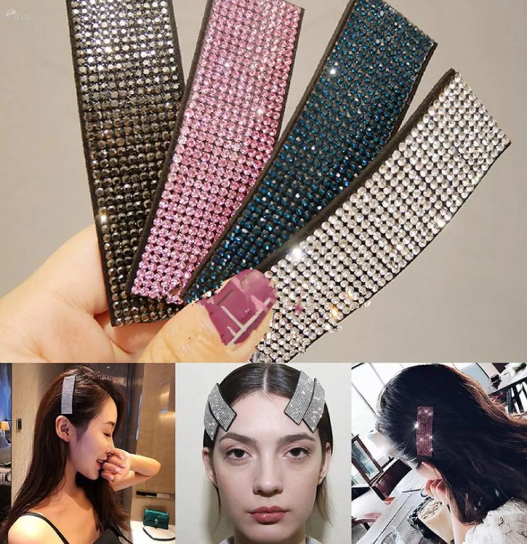 AOMU 1PC Crystal Hair Clips блестящие страза