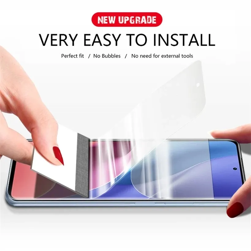 Ultra Clear Hydrogel Screen Protector For Xiaomi Redmi Note 12S - Liquid Resin, Full Coverage, Case Friendly