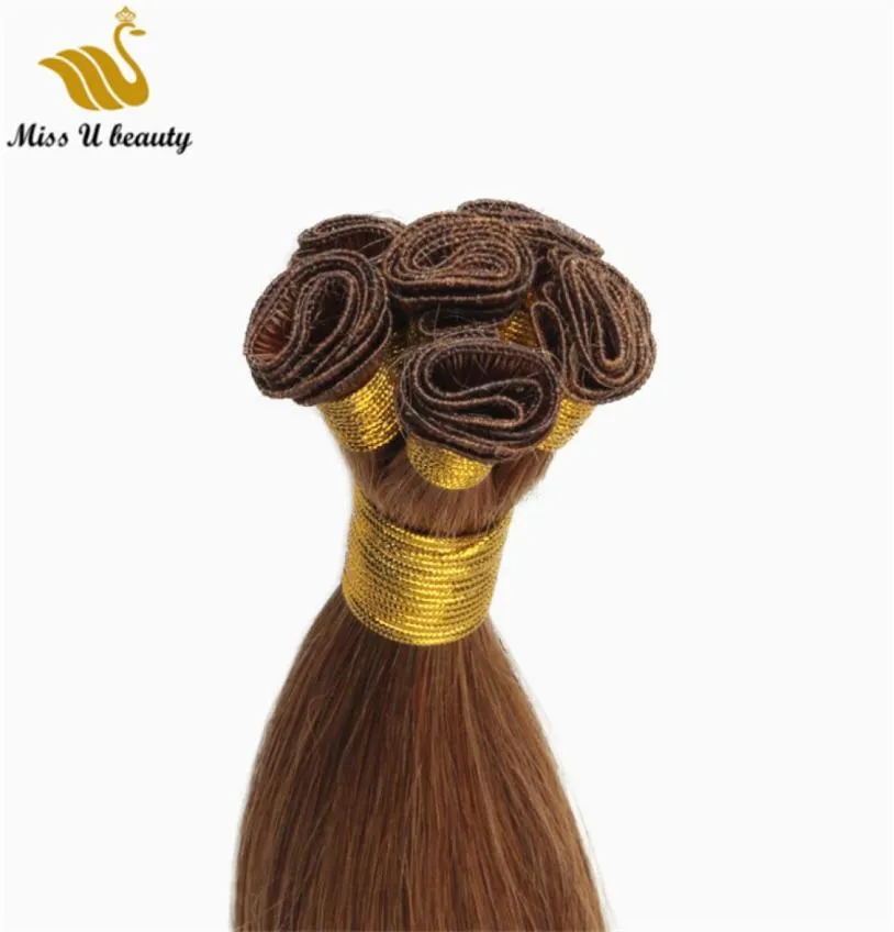 Russian Remy Hair Hand Tied Waft non traité Virgin Hairextensions Cuticule Alignedhair 150gram 1224inch8350333