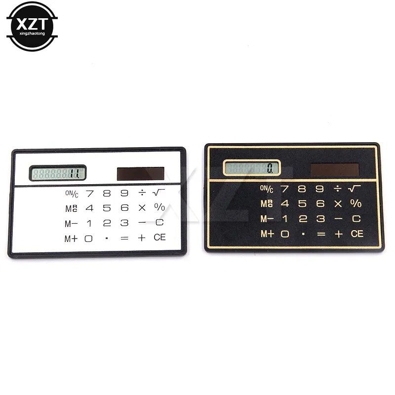 8 Digit Portable Solar Ultrathin Calculator Touch with Touch Screen Credit Card Design Portable Mini Calculator for School