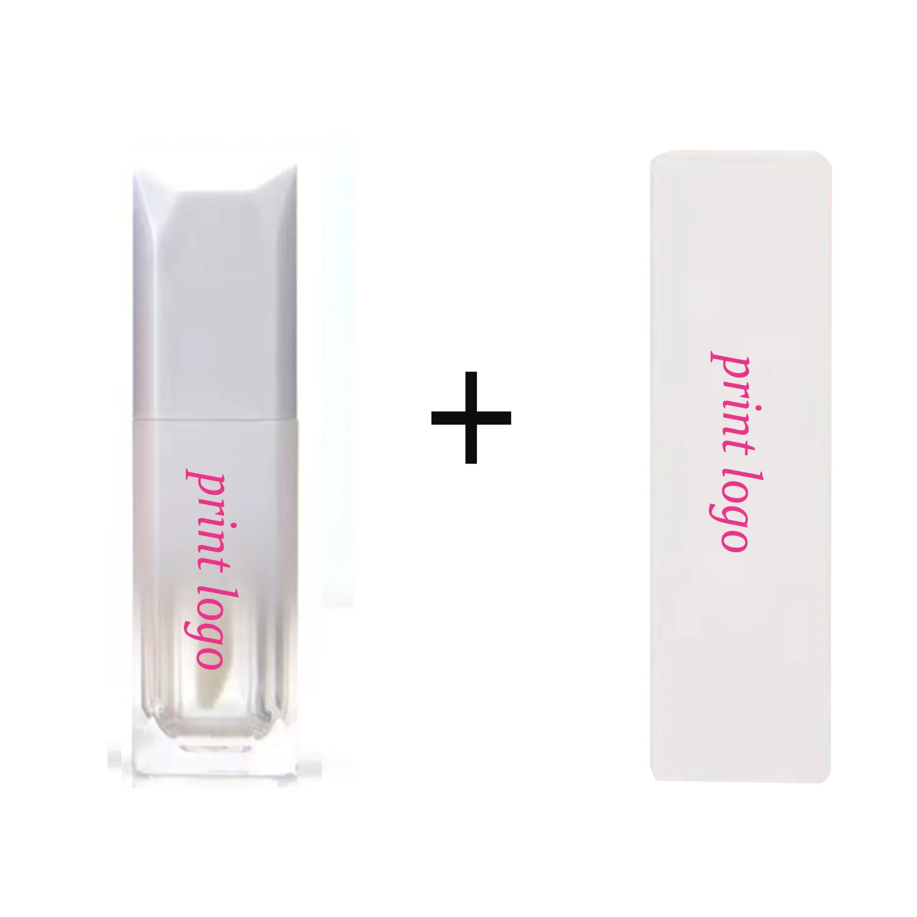 Wholesale Custom Logo Lip Gloss And Lipstick Custom Lip Gloss Packaging ...