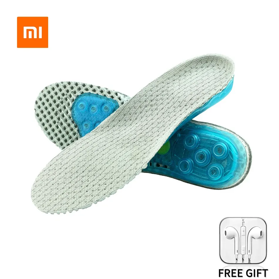 Insoles Xiaomi Youpin Insoles Silicone Orthopedic Arch Support Intersoles unisex andningsbara sveaBsorbent sneakers Big Sula Sole Insoles