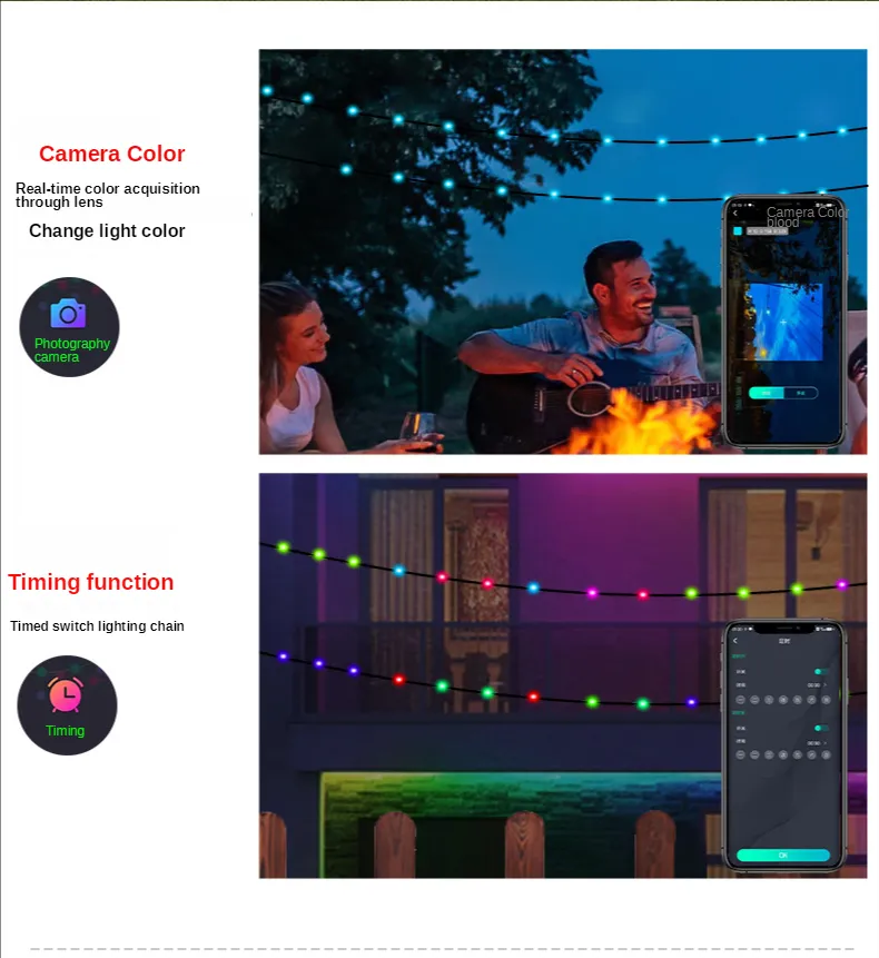 Magical USB Leather String Lights | Smart APP Control | 10M/20M LED ...