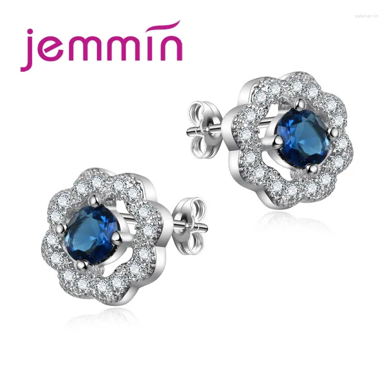 Stud Earrings Arrival Korean Style 925 Sterling Silver With Bright Crystal Clear Cubic Zirconia For Birthday Festvial