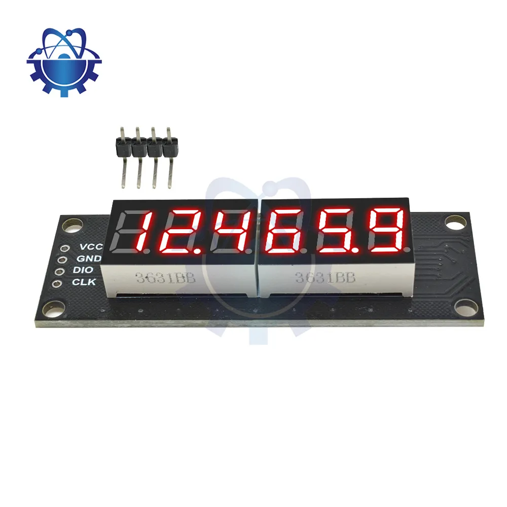 Nixie Tube Clock 6 Digit 7 Segment LED Display Module TM1637 0.56 Inch ...