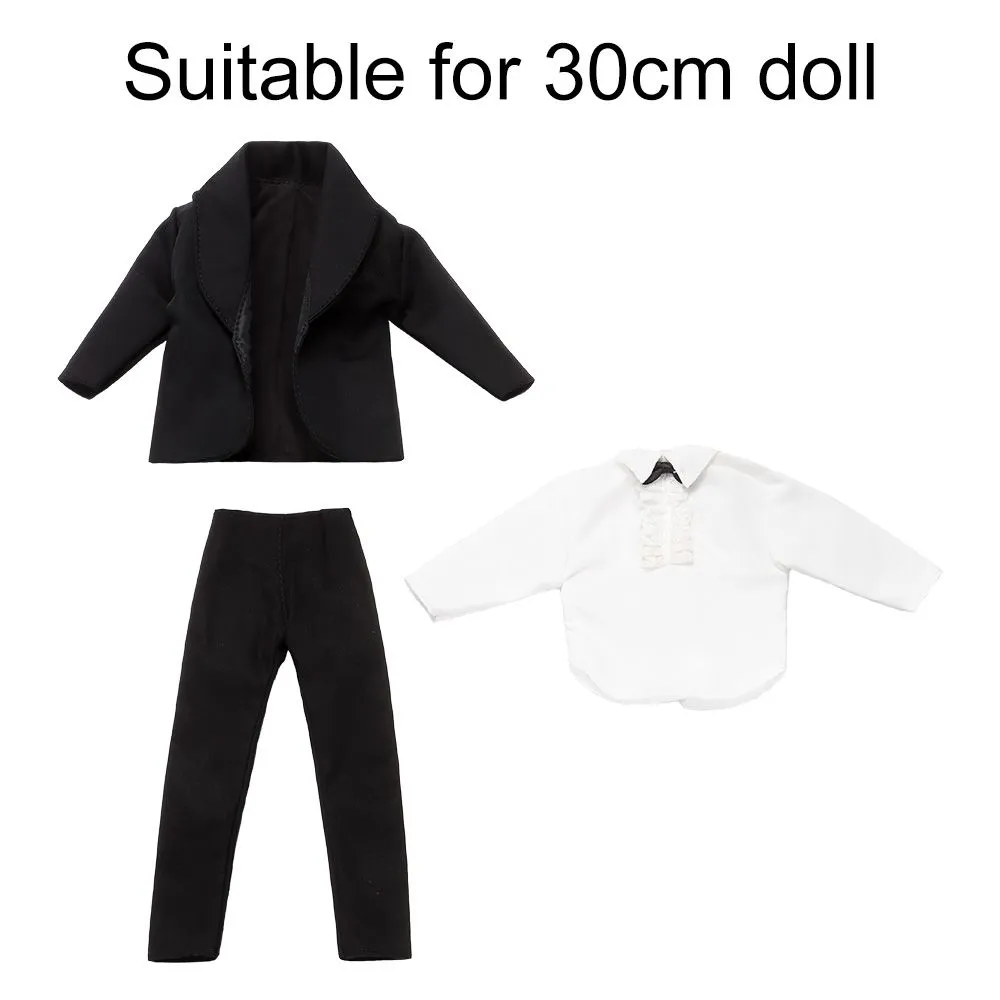 1set 1/6 docka kläder manlig docka dagligen slitage casual kostym skjorta byxor festkläder för 30 cm docktillbehör