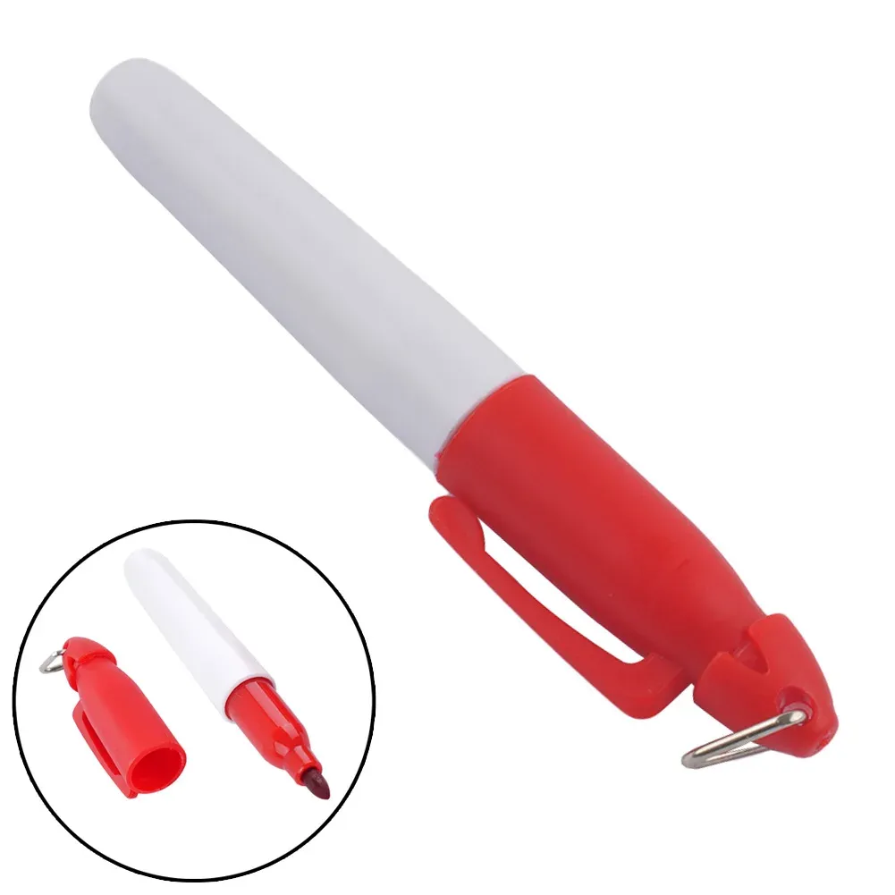 Professionele golfbal voering Markeringen Pen met hang hook tekening uitlijningspanningen tool Plaatsing Positionering Aids Outdoor Sport Tool