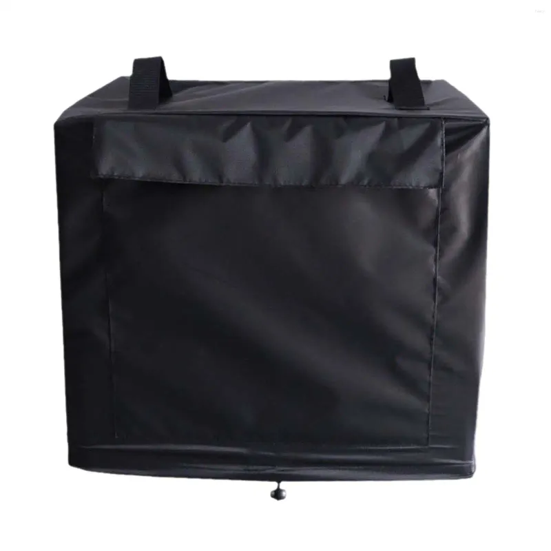 Strumenti Cover del forno per pizza Accessori esterni quadrati con tasche di stoccaggio portatili pesanti impermeabili resistenti alla griglia nera resistente