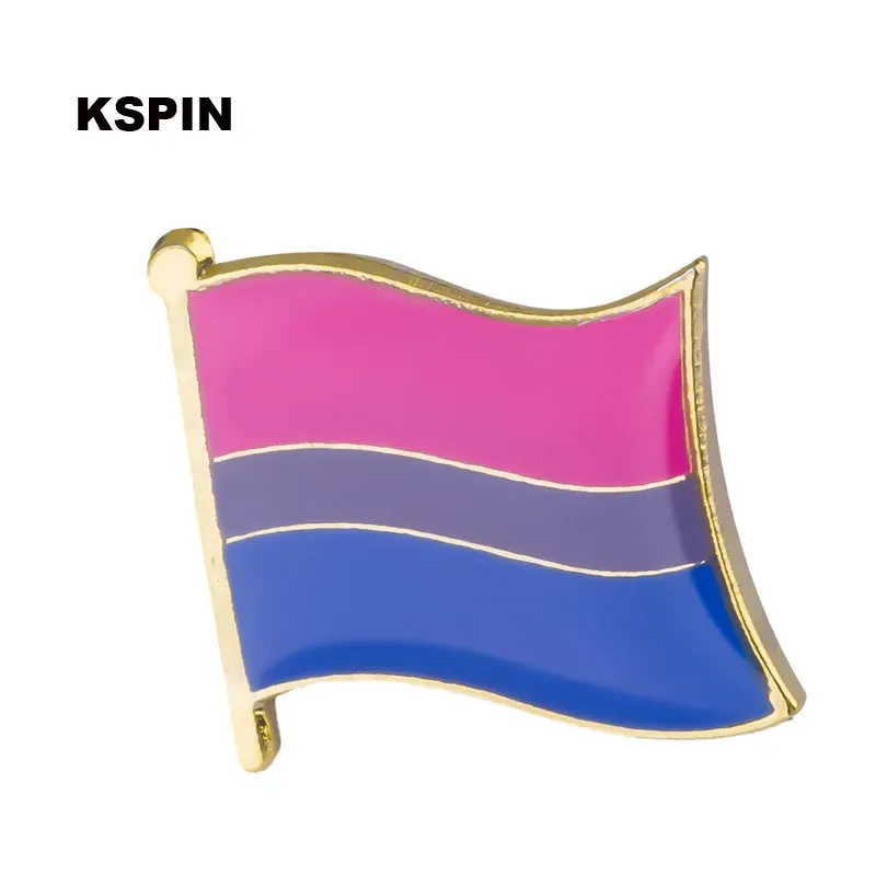 Biseksüel Gurur Rozeti Sembol Pin Metal Rozetler Dekoratif Broş Pimleri Giysiler İçin Broş Mücevherleri LGBTQ Biseksüel Gurur Emaye Pimleri