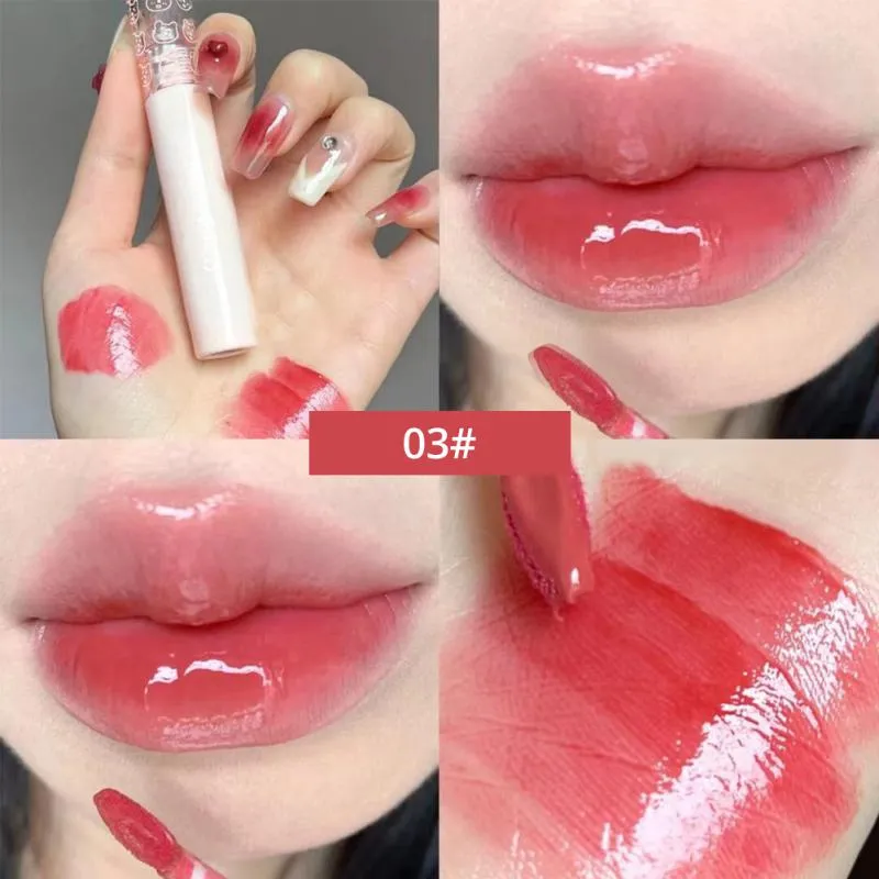 Bubble Lip Gloss Mirror Water Жидкая помада помада молоко