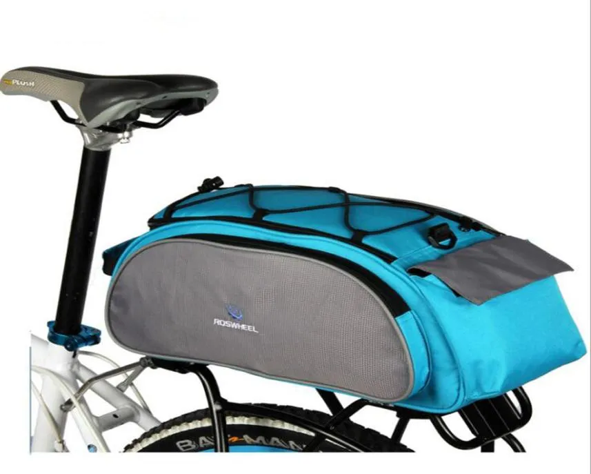 Bicycle Multifunction 13L Bike Tail Rear Bag Saddle Cycling Bicicleta Basket Rack cycling messenger Trunk Bag8905298