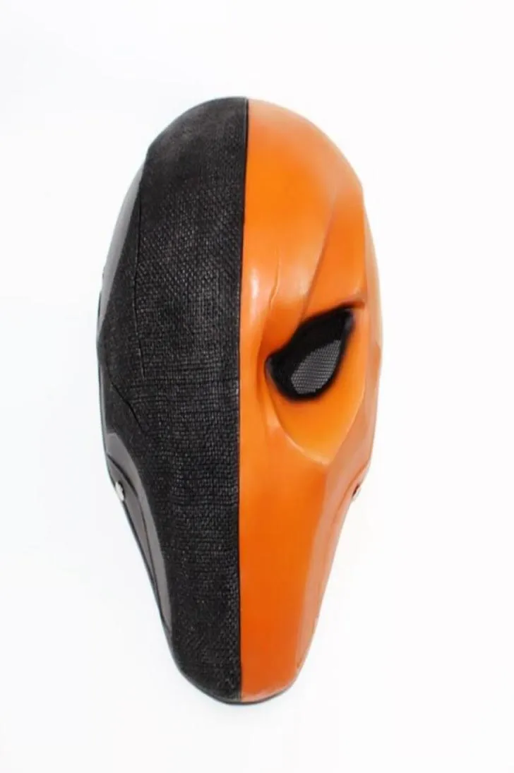 Máscaras de Halloween Face Full Face Masquerade Deathstroke Cosplay Costume Props Terminator Resina Helmet Mask7414903