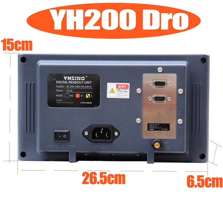 Yh200 dro dro digitale lettura lineare scale di visualizzazione set di display 5u 5v