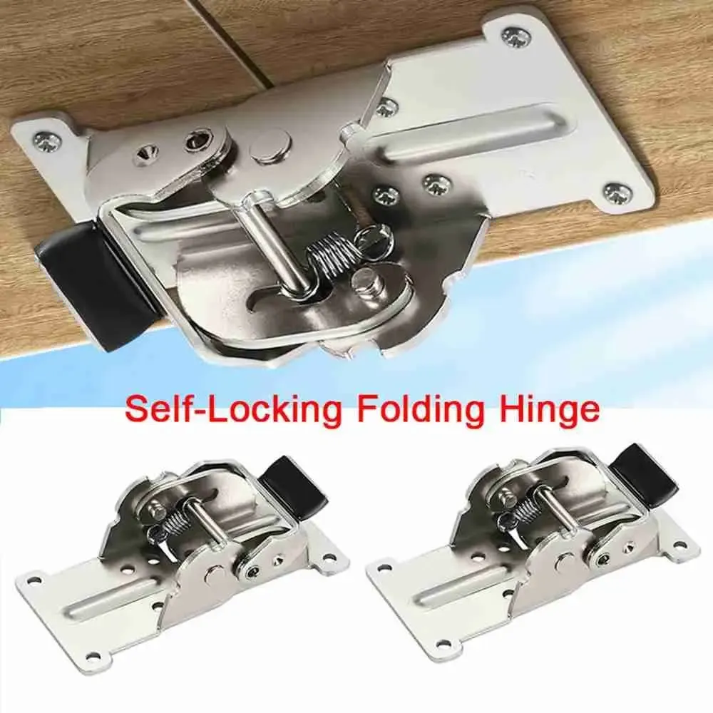 2 Pieces) Folding Frame, Self-Locking Hinge, Folding Table Legs, Folding Wor