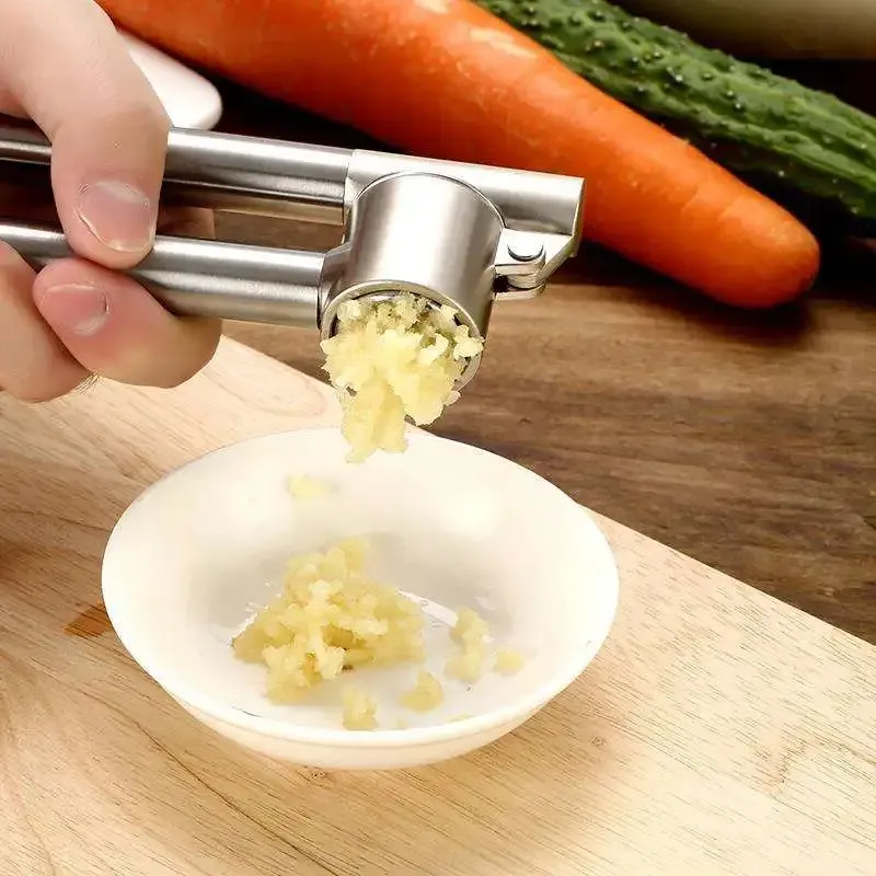 Potatismasher Silikon rostfritt stål vitlökpress skallig maskin vitlök press säkerhet kök kök mash potatis masher stanless