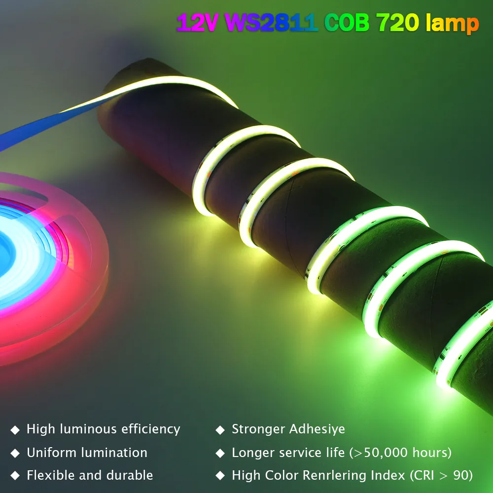 Color 720 RA90 Dream Color 720LEDs WS2811 IC RGB Addressable Flexible LED Light ...