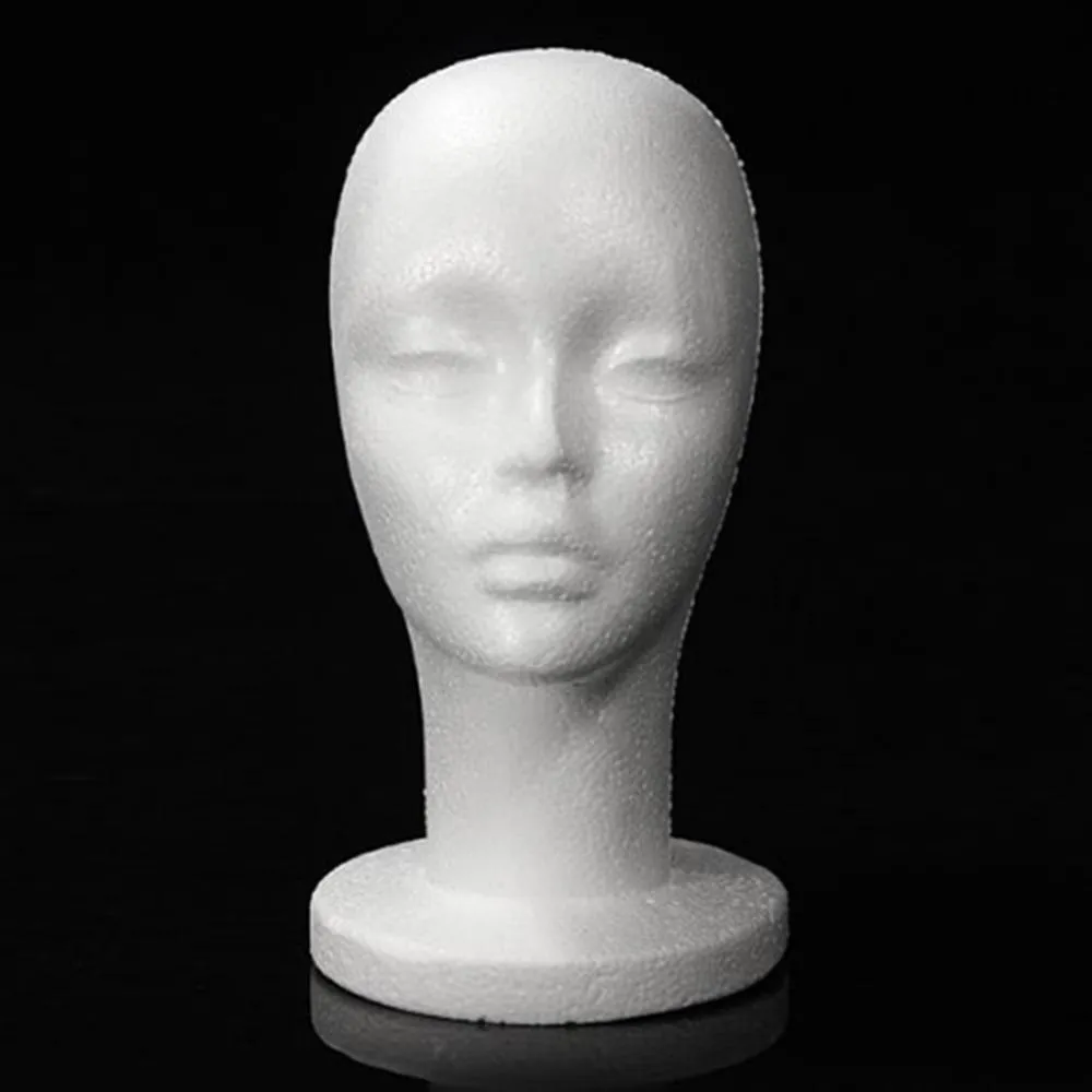 Polyfoam mannequin head model occhiali da sole occhiale occhiale berretto cappello display