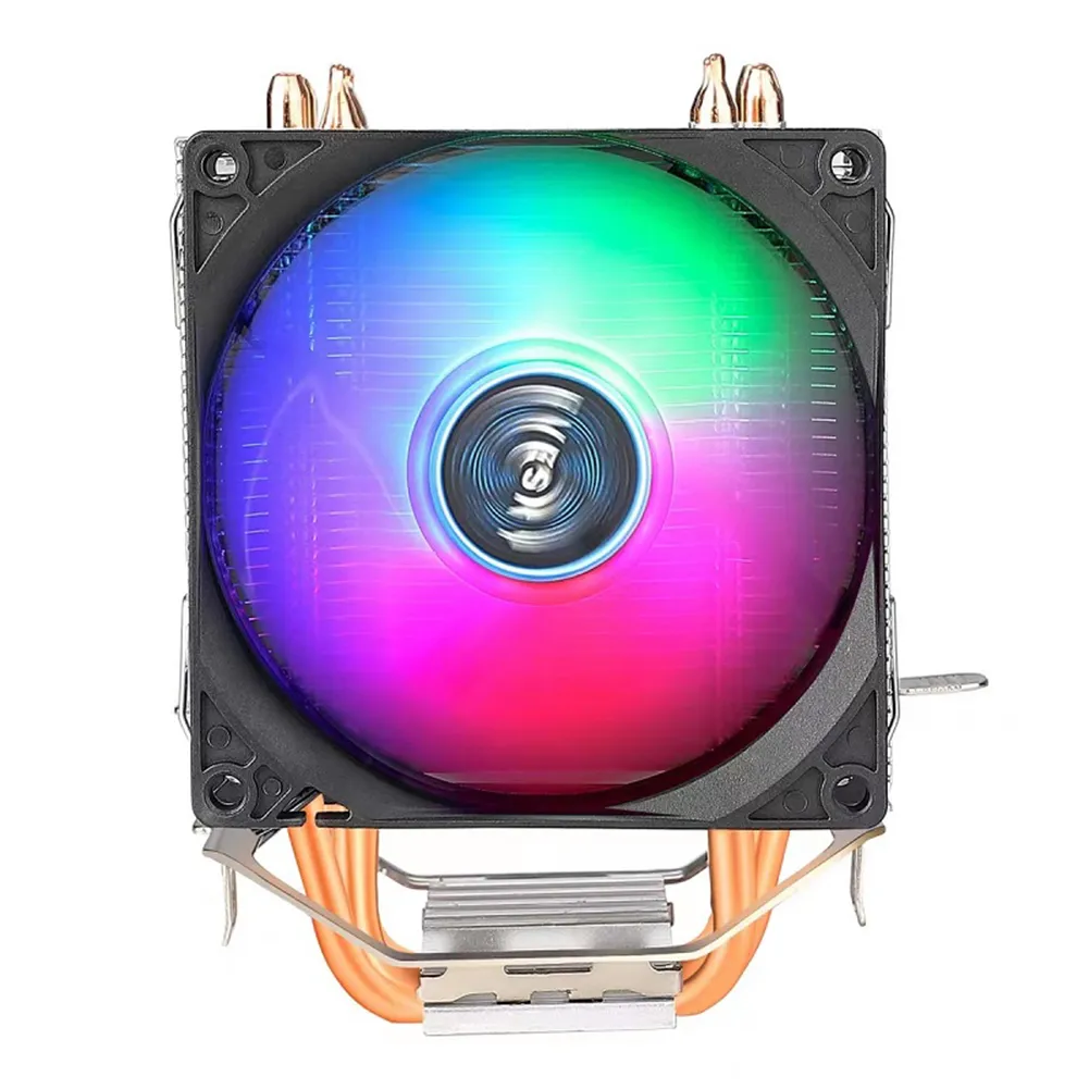 RGB CPU Cooler Fan, 4 Heat Pipe, 9cm Cooling Fan With Hydraulic ...