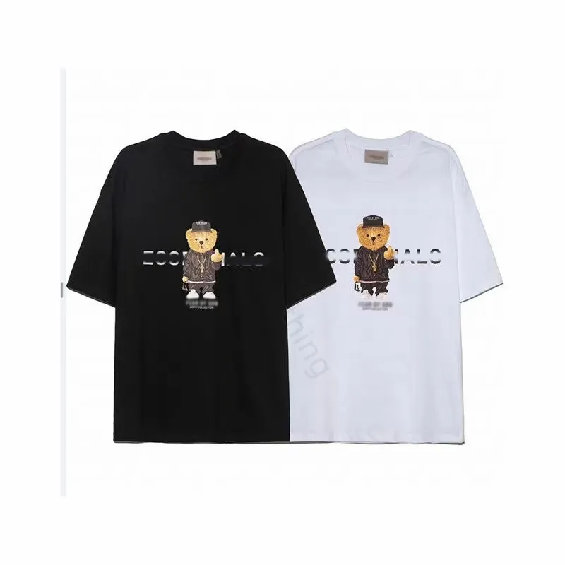 T-shirt dla mężczyzn Ogółźwa T-shirt dla mężczyzn śmieszne niedźwiedź literowa koszula swobodne kobiety letnie ubranie o nokół man tshirt y2k tops xs-6xl
