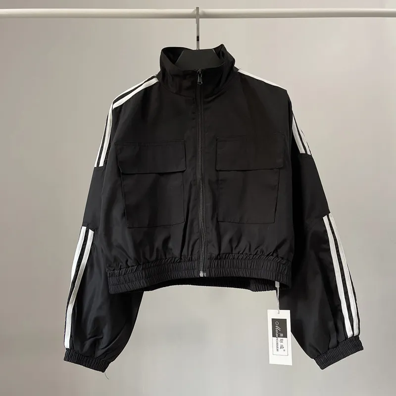 Sporty Cargo Jackets for Women - Windproof, Water-Resistant