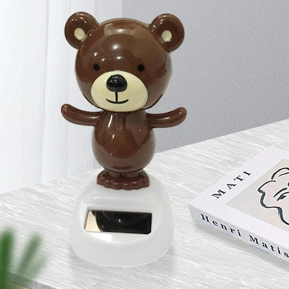 Chien Tete Qui Bouge Voiture Balançoire, Singe, Danse à énergie Solaire, Mignon Petit Animal, Pendule, Ornement X5130 Figurine Solaire Pour Voiture