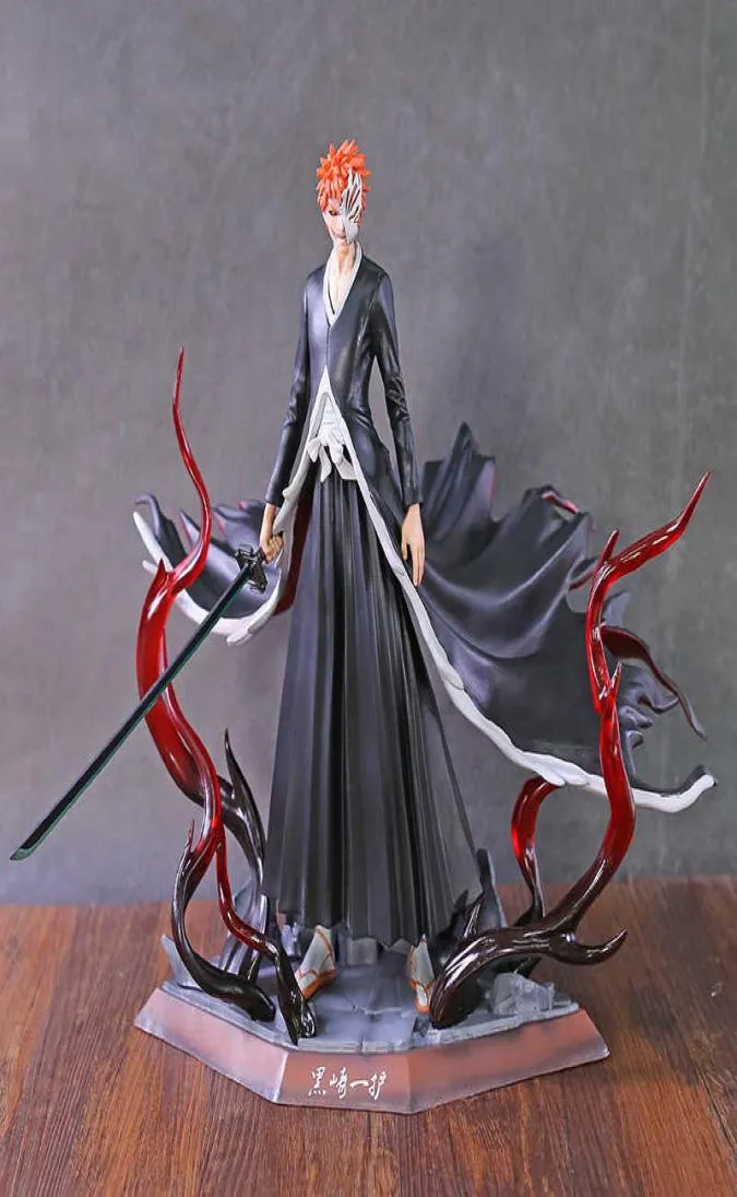 Bleichmittel Ichigo Kurosaki 2. Stufe Hollow Ver Statue PVC -Kollektion Anime -Modell Spielzeug Q07222470526