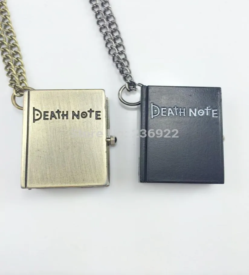 10pc Fashion Movie Charm Death Note Pocket Watch Collier pour hommes et femmes Factory Office2014542