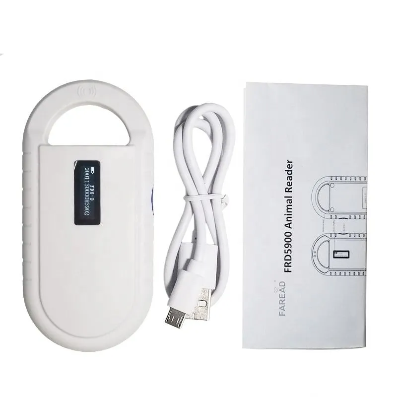 Dier PET ID Reader Portable 134.2kHz 125kHz RFID Dier Microchip Scanner voor hondendier