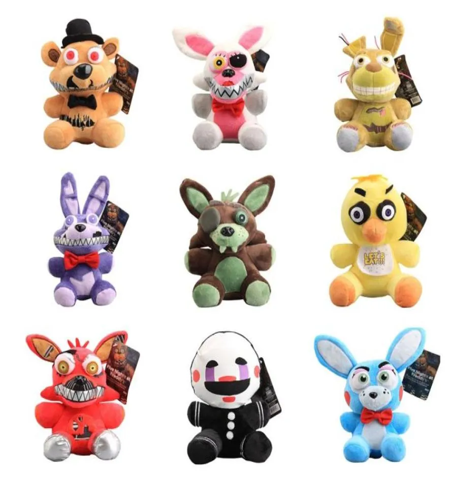 8 pollici di peluche da 20 pollici peluche giocattolo di peluche cinque notti a Freddy Fnaf Fox Bear Bonnie Kids Kids9641674