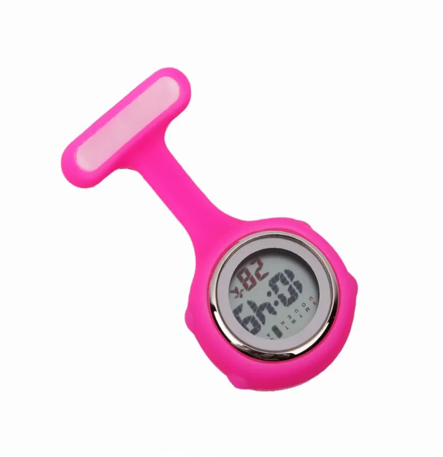 orologio infermieristico in silicone digitale multifunzione con la data della settimana calendario ospedale medico di infermieristica orologio tascabile per orologio medico TI8611506