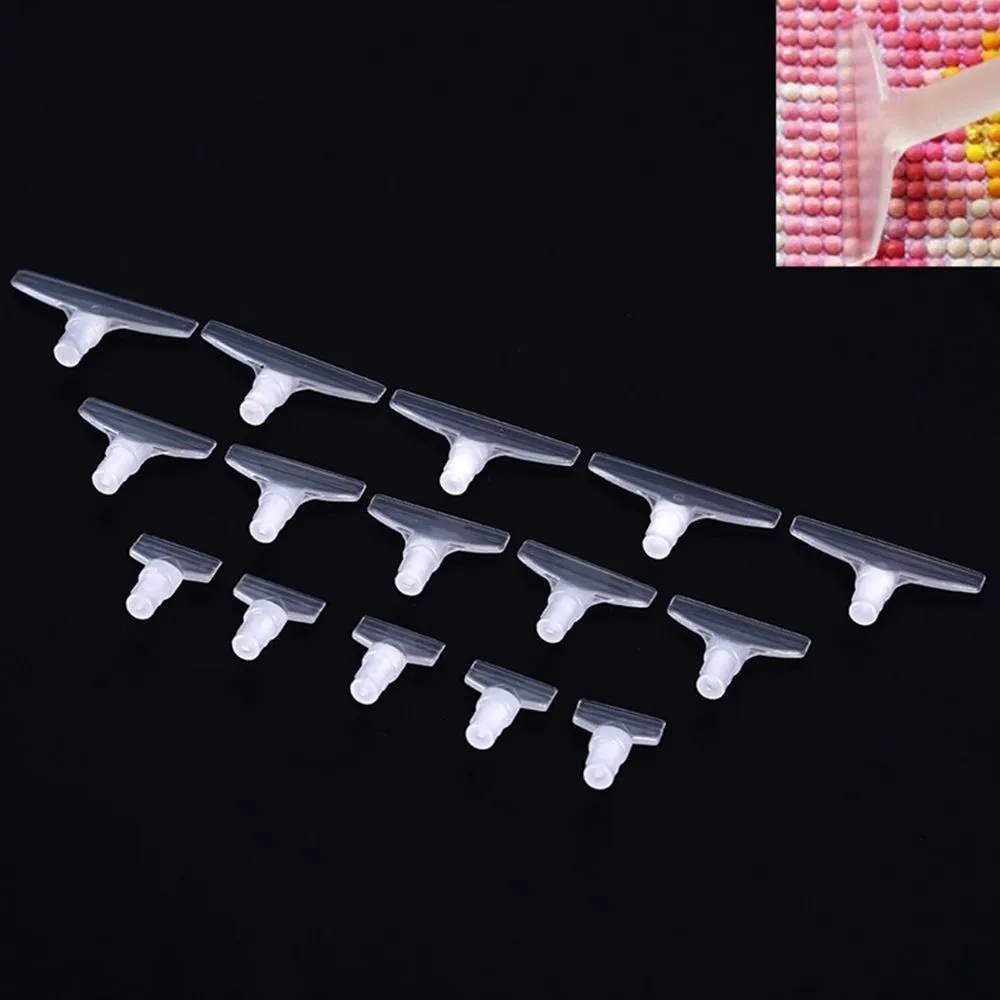 13PCS Point Drill Pen Pen Heads Replacement Crafts 5D Diamond Painting Cross Stitch Embroidery Accessories Diamond Painting Tool