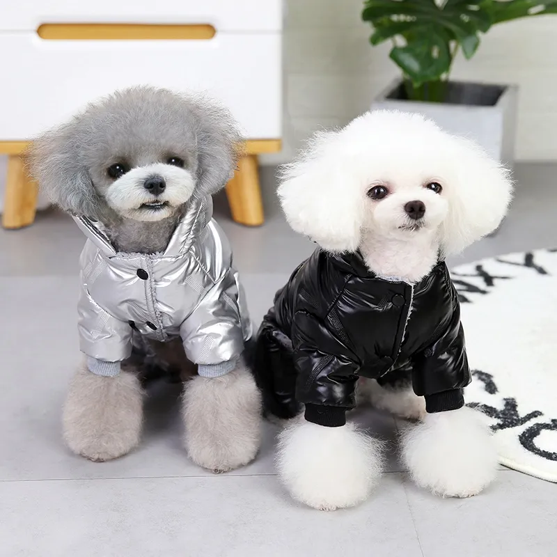 Dog Jacket Poodle Snowsuit Dog Snowsuit Waterproof Lined Dog Coat