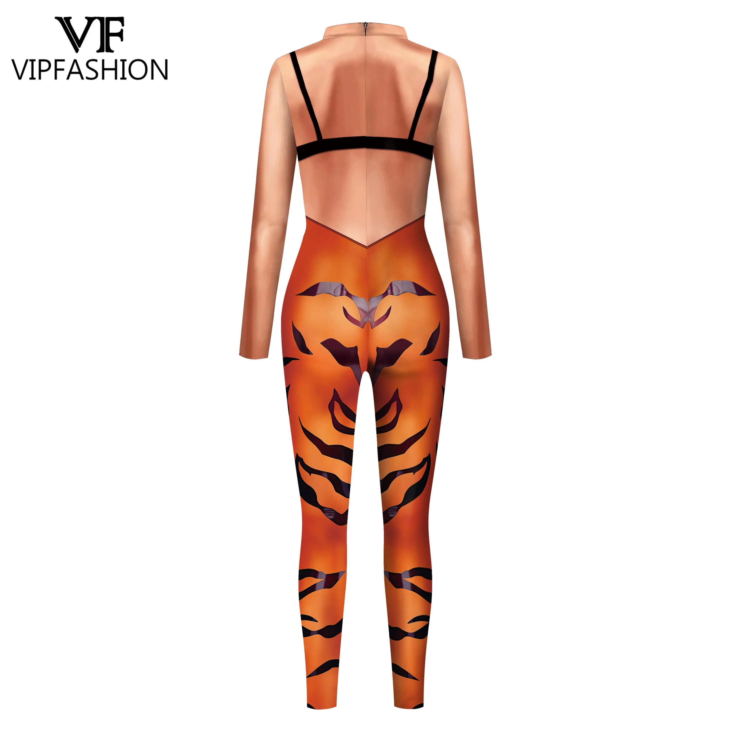 Womens Tiger Jumpsuit Halloween Costume Spandex Bodysuit Animal Set for  Holiday Parties from Dhgate Girl's Dresses - price 24.07