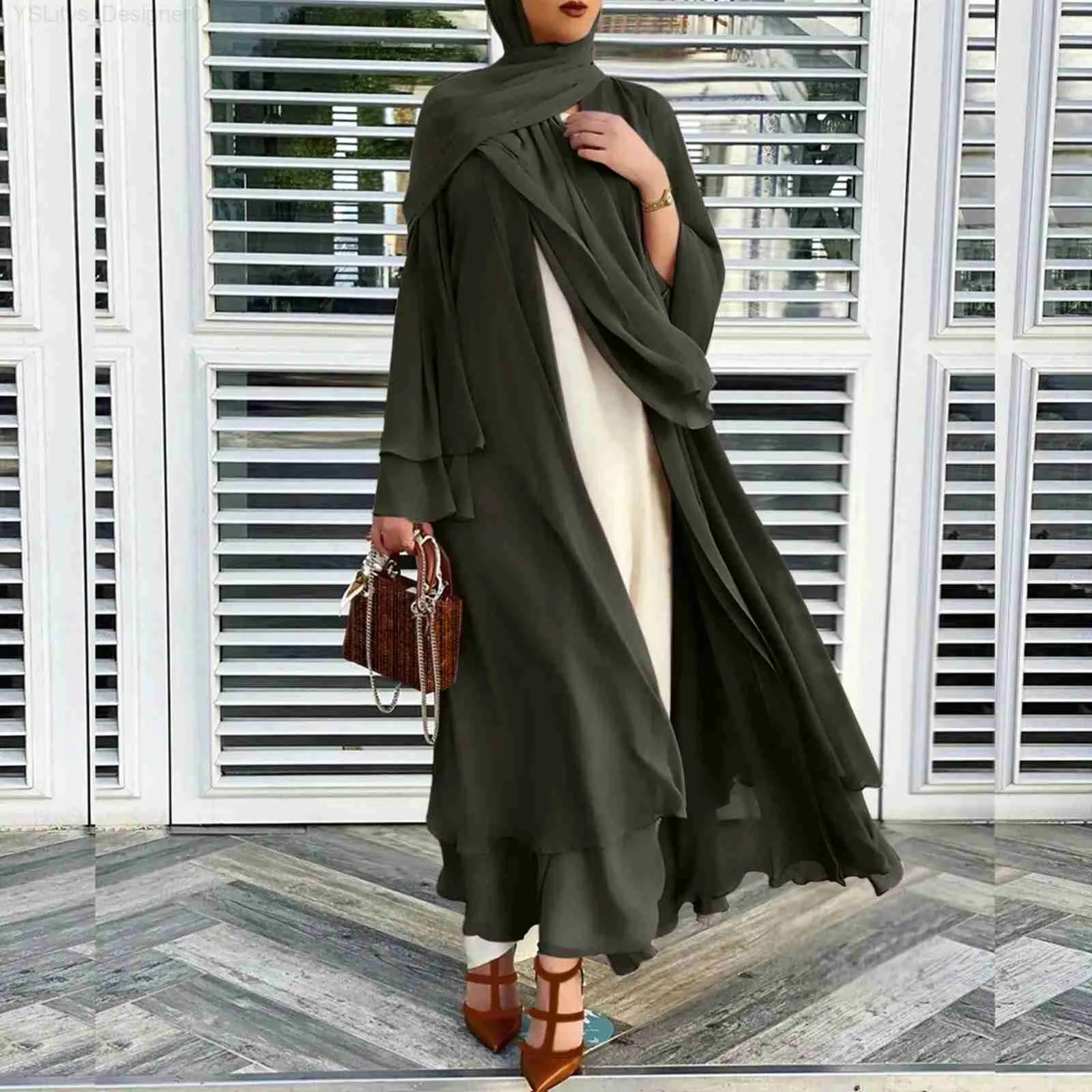 Slim abaya discount