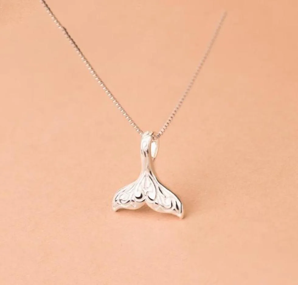 Pendant Necklaces Design Animal Fashion Women Necklace Whale Tail Fish Nautical Charm Mermaid Elegant Jewelry Girls Collares3095730