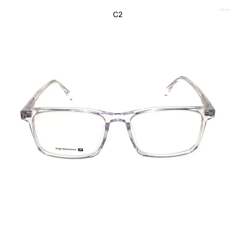 Солнцезащитные очки прямоугольник ацетатный рамка для мужчин Женщины очистить атровиренс Оптические очки на открытом воздухе Компьютерные очки