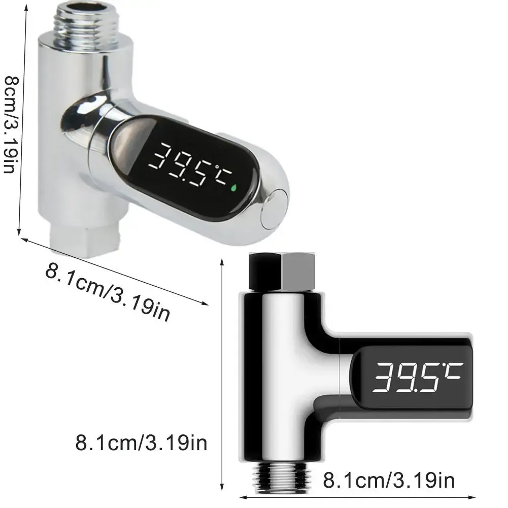 Grifos de ducha digitales LED Termómetro de agua Temperatura de baño Medidor de bañera de hidromasaje Monitor de temperatura de agua de bañera de hidromasaje para el hogar