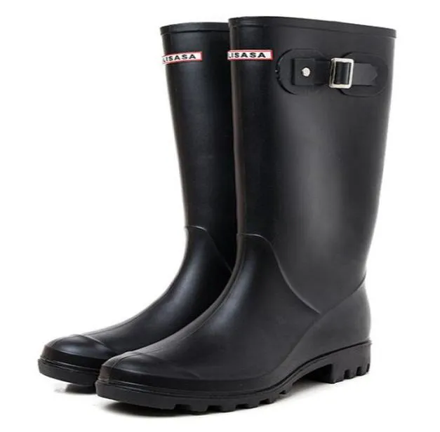 Mariage Shoenew Femmes Mattes Bottes de pluie Mode Kneehigh Bottes de pluie Boots imperméables Boots Rain