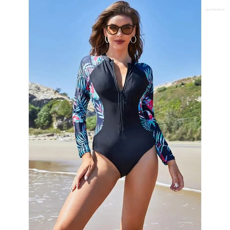 Swimwear Women 2024 Swimsuit à manches longues à manches longues à manches solaires à manches solaires en gros