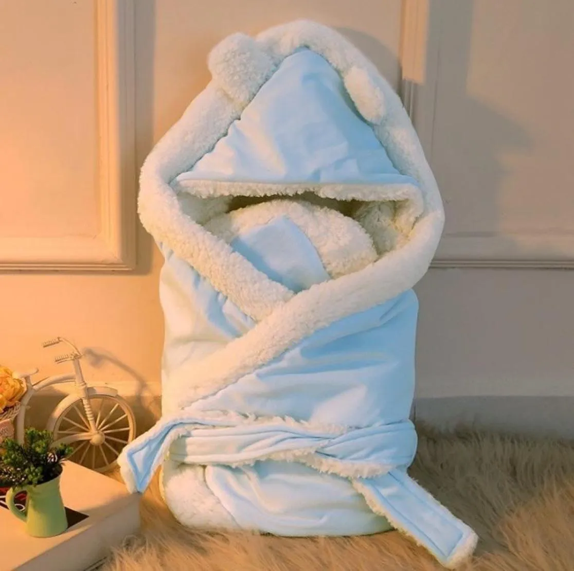 Croal Cherie Baby Baby одеяло, пеленание на новорожденный мягкий флисовый диван одеяло, сплошные постельные принадлежностя