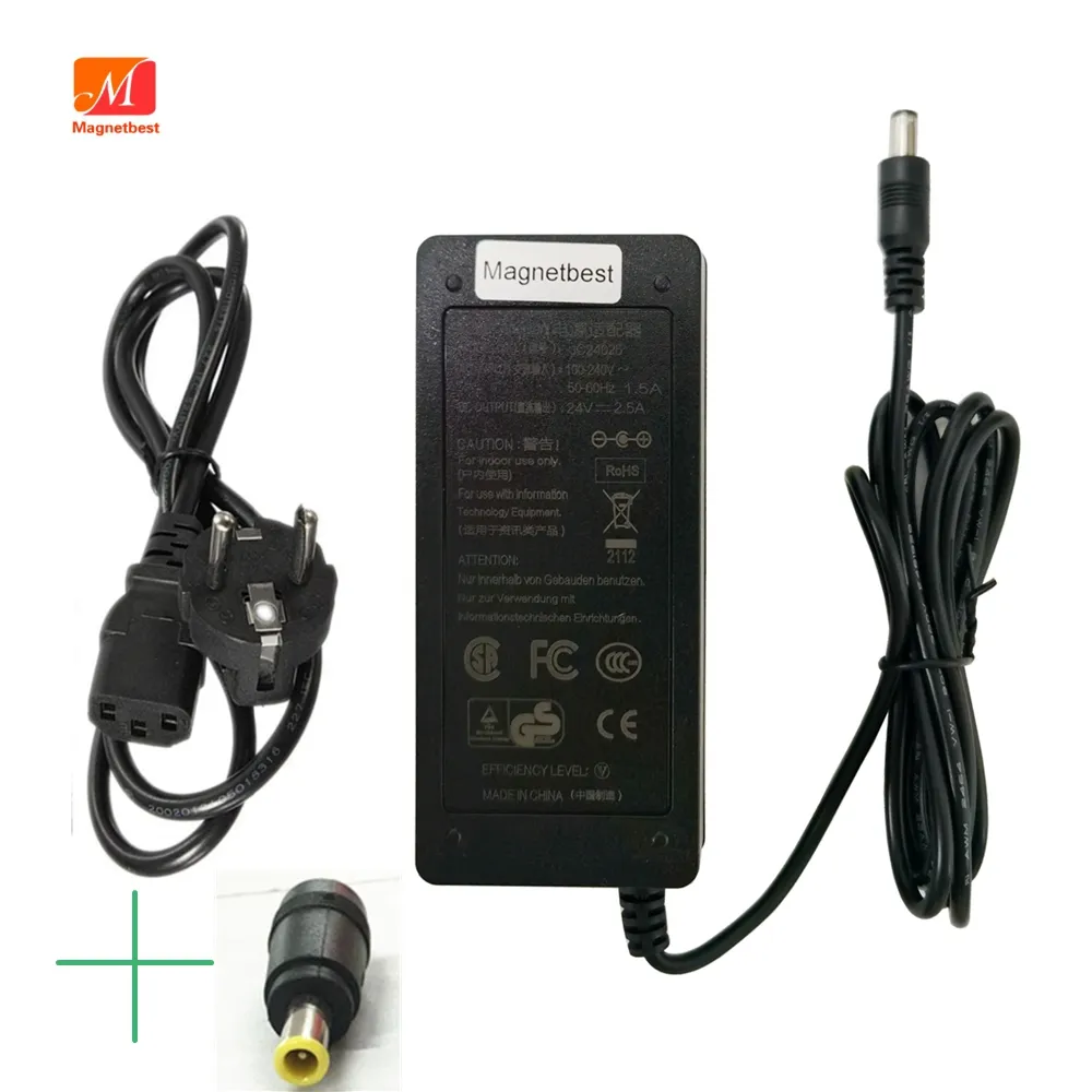 Chargeur adaptateur 24V 2.5A pour Casio Casio Synthesizer Arrange Electronic Organ MZ-X500 MZ-X300 CT-X5000 CT-X5100 Alimentation