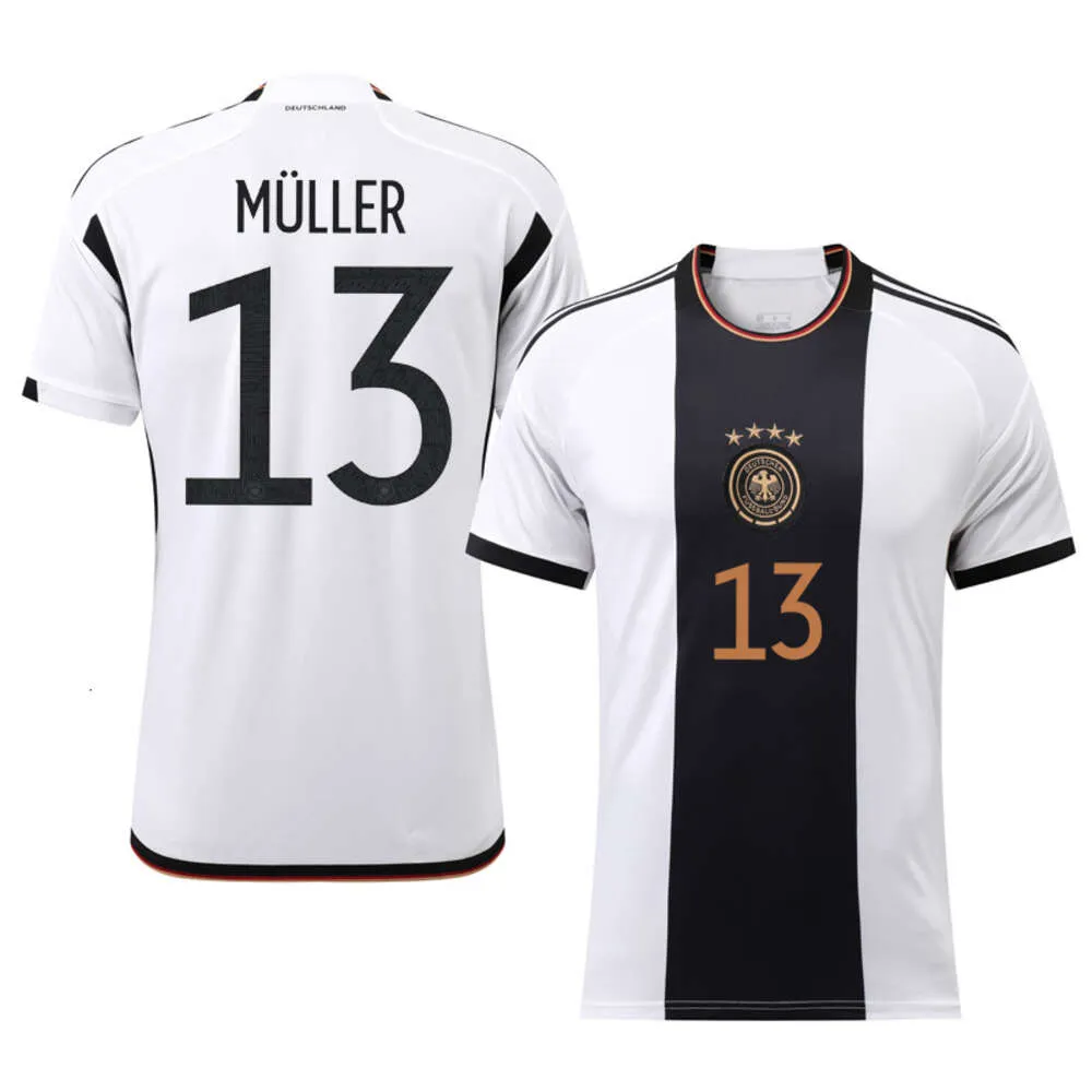 2022 Édition d'Allemagne Home World Cup 13 Muller 7 Havertz 8 Kroos 19 kits de football sain d'esprit