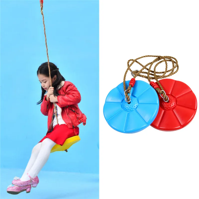 Children Kids Garden Swings Playground Backyard Outdoor Rings Swing Games Funny Climbing Rope Swing Disc Climbing Equipment Toy