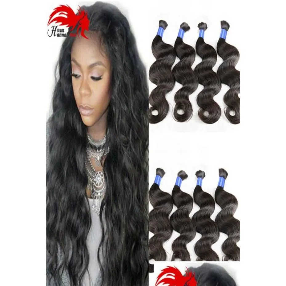 Bulks de cheveux micro mini-tressage BK Hannah Produit non propice pour 3pcs Body Wave Human No Wft Brazilian Hair6821141 Drop Livrot Prod Otnvb