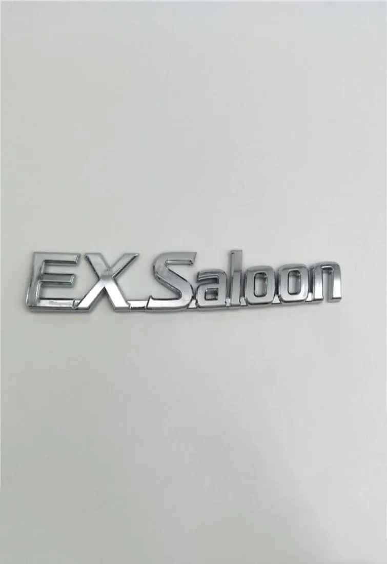Per Nissan Sunny B15 EX Saloon Silver Chrome Emblems Logo Nome del bagagliaio posteriore7087536