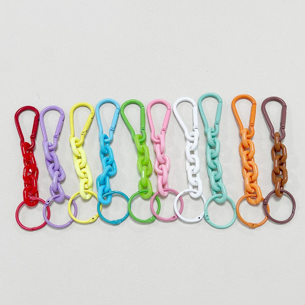 2024 Cute Carabiner Keychains Set: 1/Candy-Colored Key Rings