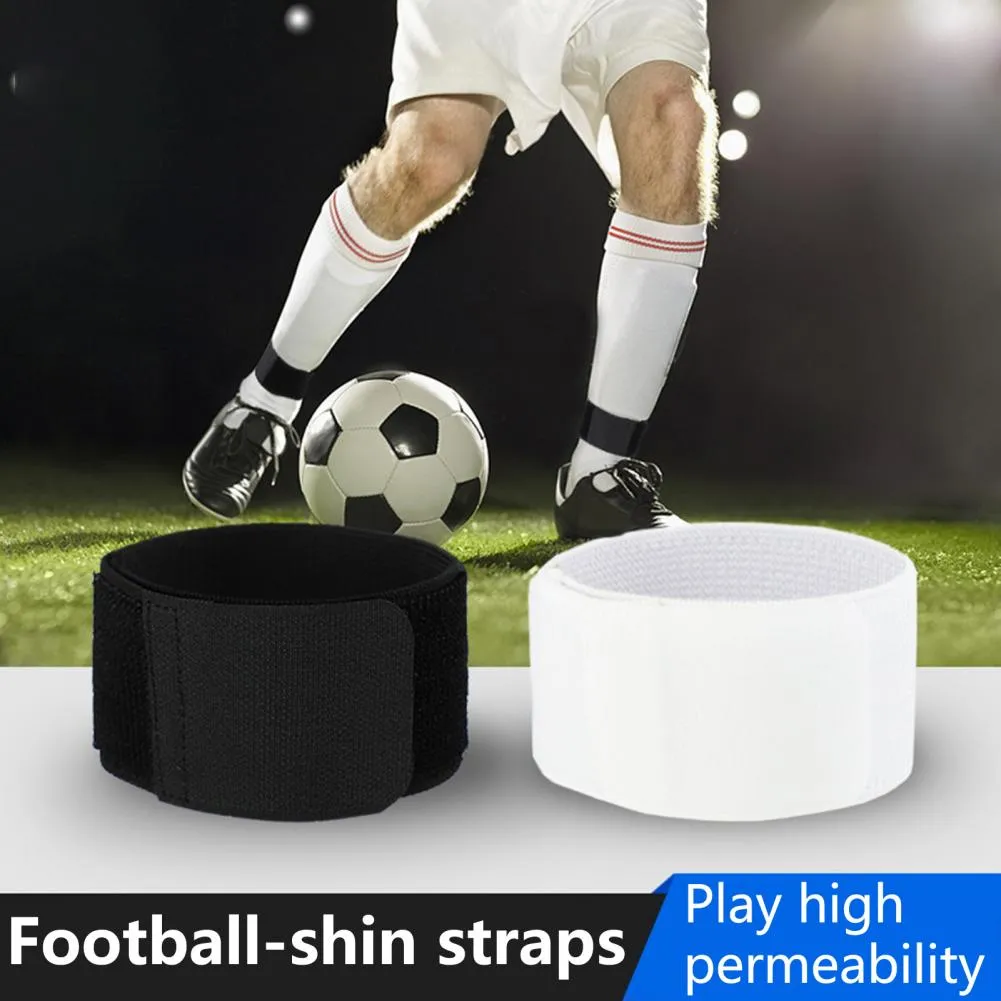 1 Paar Shin Guard bleibt gut, elastischer Dehnungsfixierende Sport Shin Guard Feste Verband Bänder Shin Guard -Gurte für Fußball