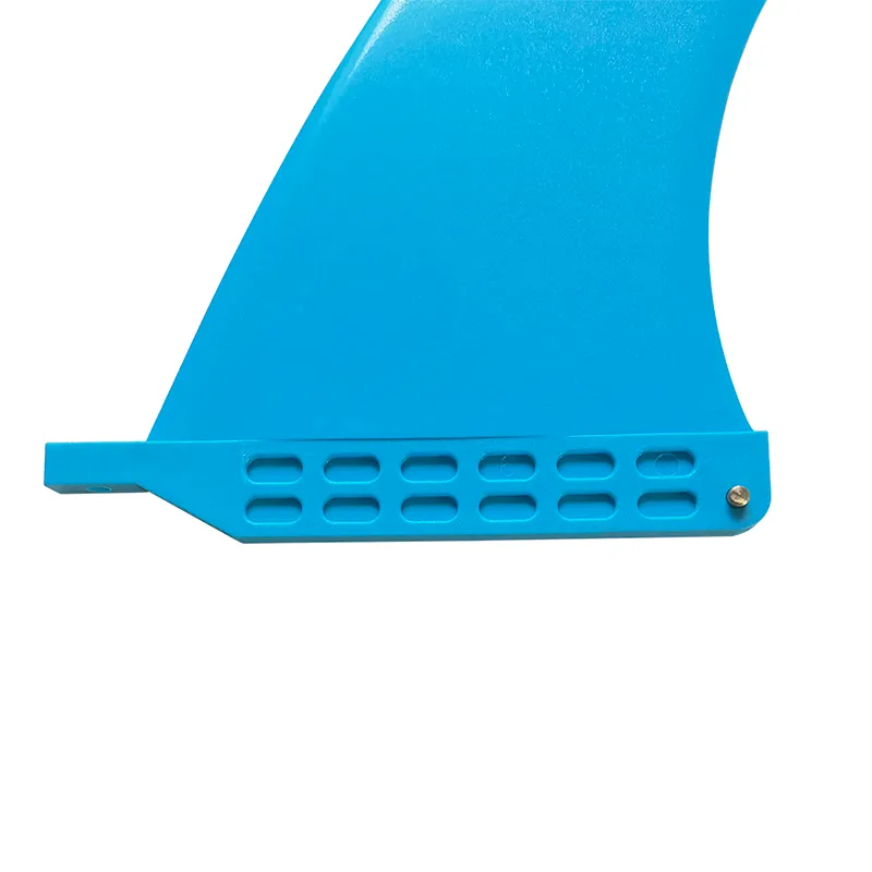 9inch Longboard Keels Central Fin Blue Plastic Fin For Sup Surfboard Fin Single Fin For Longboard Free Gift 1pc Screw